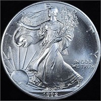 1992 American Silver Eagle Bullion Coin - Gem