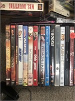 DVDs VHS and cassette tapes
