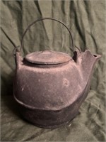 Small Vintage Cast Iron Tea Kettle