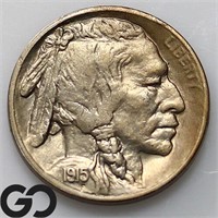 1915-S Buffalo Nickel, SCARCE, BU++ Bid: 1,250