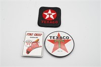 Texaco Magnets & Patch