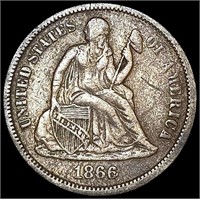 1866-S Seated Liberty Dime LIGHTLY CIRCULATED