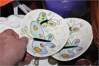 JILL SEALE WHIMSY COLLECTION - BUTTERFLY BOWLS