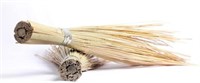 Natural Bamboo Broom for Garden Cleaning  Set of 2