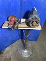 Home built wire wheel on stand