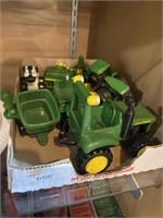 plastic John Deere tractors