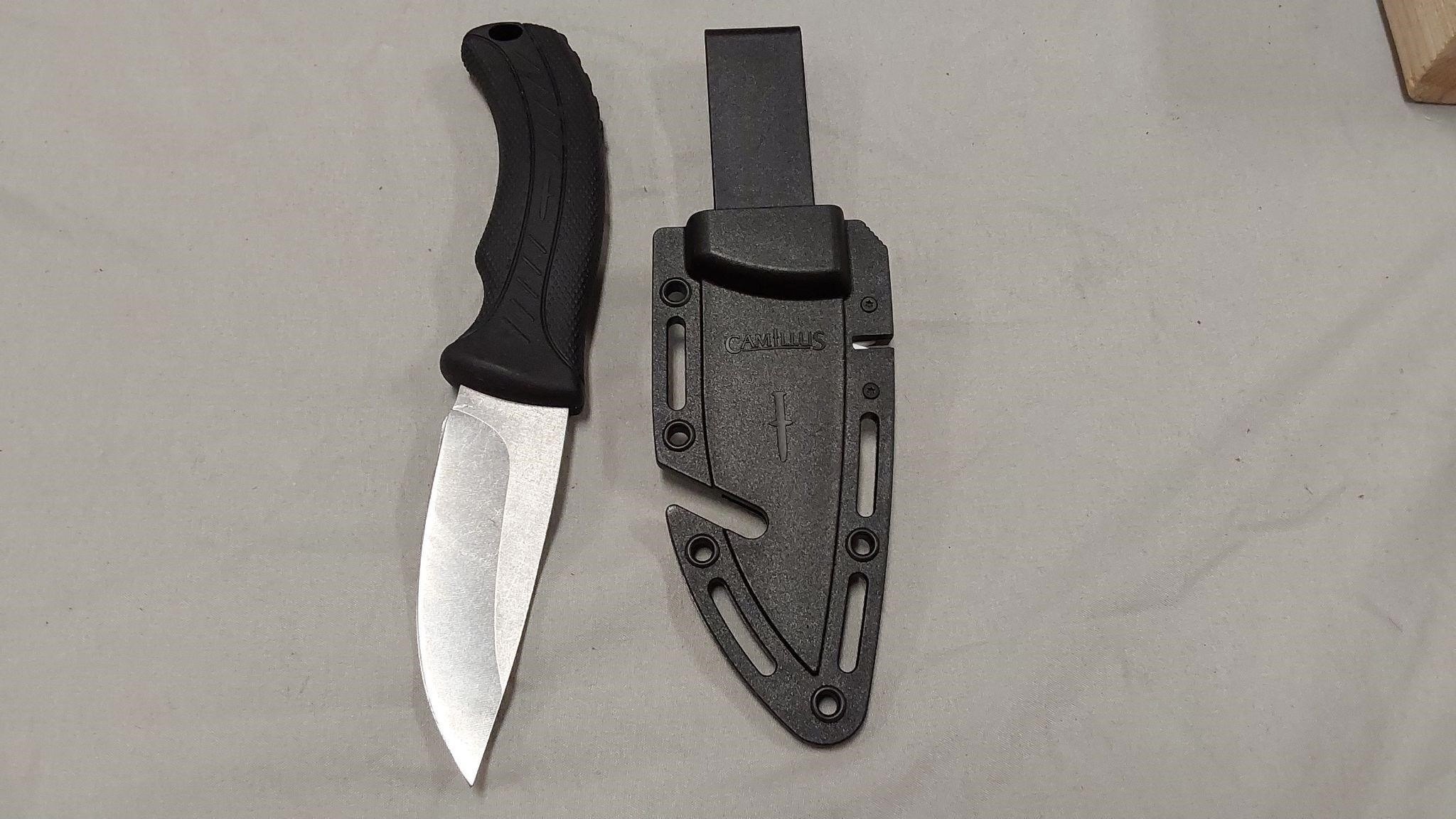 Camillus Tactical 8in drop point fixed blade knife