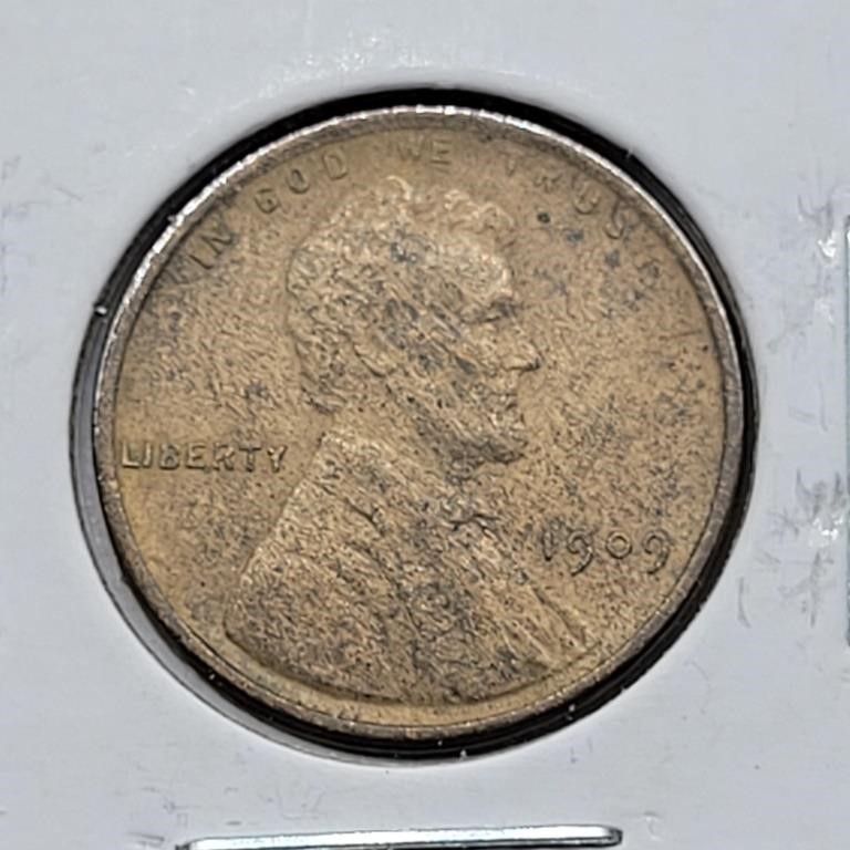 1909 VDB UNC LINCOLN HEAD WHEAT PENNY