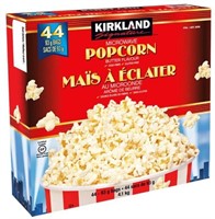 44-Pk Kirkland Signature Microwave Butter Popcorn
