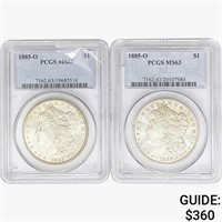 1885-O [2] Morgan Silver Dollar PCGS MS63