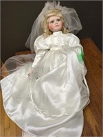 Porcelain Doll White Wedding Dress
