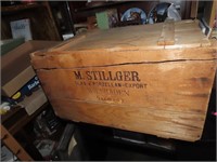 M.Stillger wood crate.