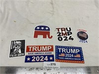 Lot Of Trump Stickers