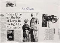 WW2 military E.F. Roberts signed newsletter