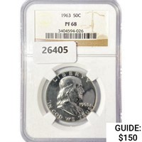 1963 Franklin Half Dollar NGC PF68