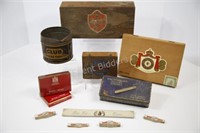 Cigar Wood Boxes & Bands, Various Manufacturers