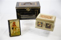 Metal Collectible Cash Box & Keepsake Containers