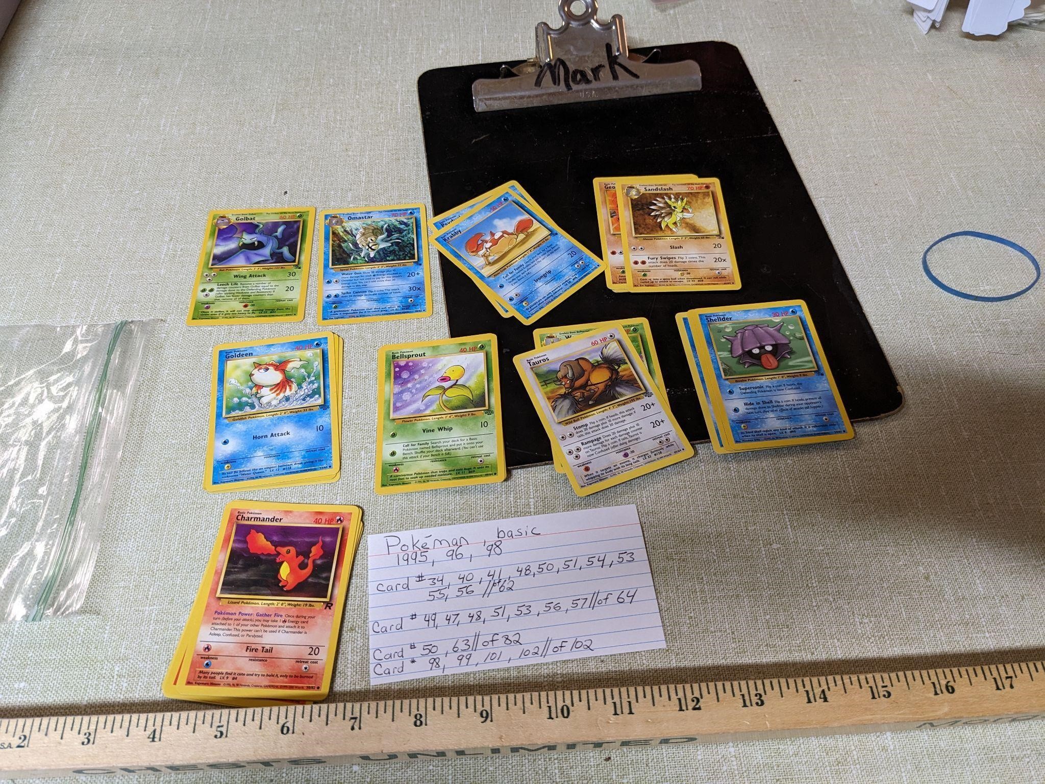 Lot of 90s Pokemon Cards