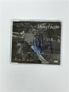 Autograph COA Whitney Houston CD