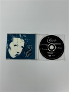 Autograph COA Celine Dion CD