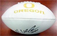Max Unger Autographed White Logo Football