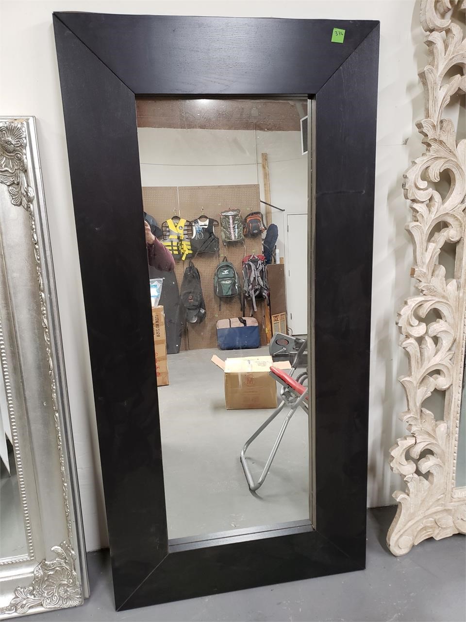 Extra Large Black Framed Mirror