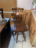 pair of bar height stools