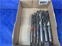 Drill Bits: 25/32, 23/32, 9/46, 51/64 X 3