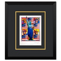 Peter Max, "God Bless America - with Five Libertie