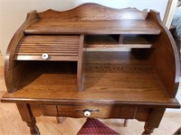 Small VIntage Roll Top Desk w/ Chair