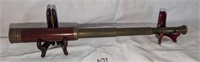 Antique Telescope 4 Section Mahongany Covered