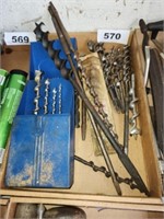 LOT WOOD BORING DRILL BITS