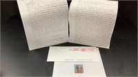 Signed Gregory Powell Death Row inmate letter