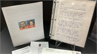 Signed Michael Lohan prison letter