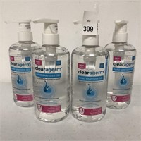 4PCS CLEARAGERM HAND SANITIZER GEL SIZE 500ML