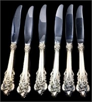 3.0oz Wallace Grand Baroque sterling knives