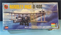 Vintage Airfix Plane Model w/ Parts + Instructions