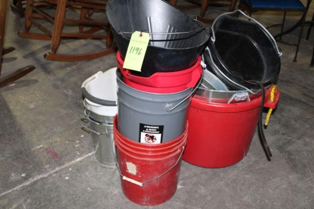 Lot of Assort. Buckets & Bins