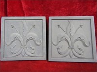 (2)wall plaques.