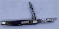 (V) Schrade Old Timer 2 Blade Pocket Knife