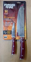 FORGED IN FIRE 2 PIECE CHEF'S KNIFE SET
