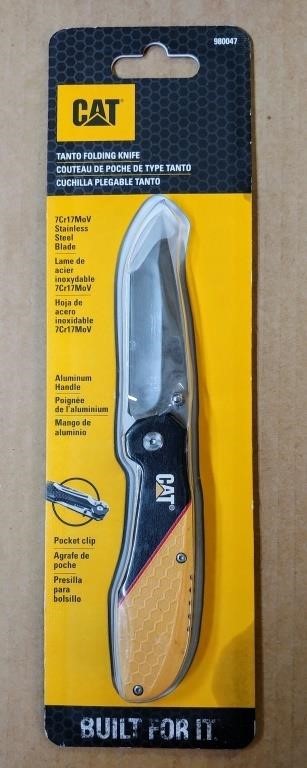 CAT TANTO FOLDING KNIFE #980047 - NEW IN PACKAGE