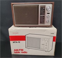 1970's Realistic MTA-12 AM/FM Table Radio