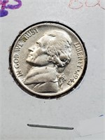 BU Silver 1943 Jefferson Nickel