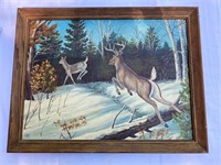 Deer Oil Painting - Nancy Murphy