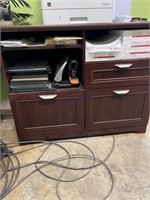 Cherry colored Credenza-contents not included