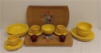 Fiesta Sunflower Dishware,Cinnabar S&P, Hasko