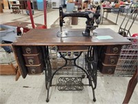 New Domestic Antique treadle sewing machine