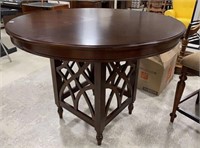 Tall Round Pedestal Kitchen Table