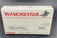 Winchester 7.62x51mm M80 Full Metal - 148GR -